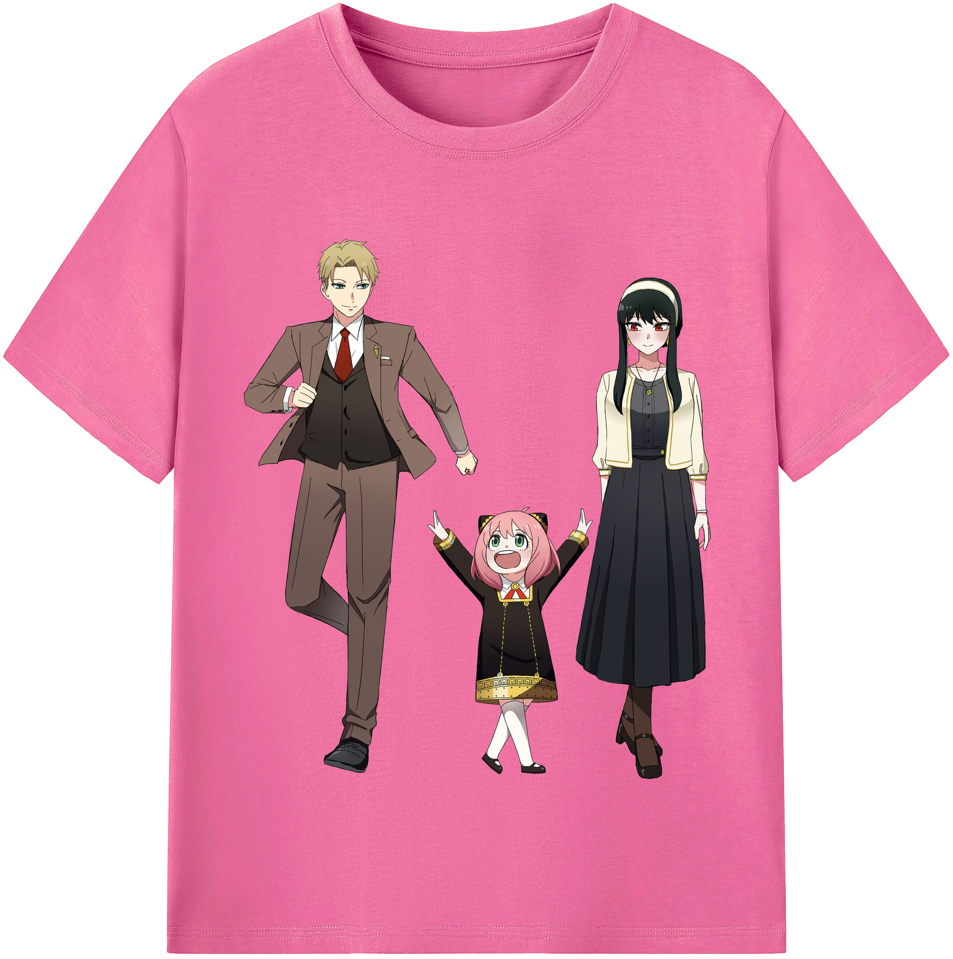 （画像用） SPY×FAMILY间谍家家酒 レディースカジュアルプリントTシャツ（綿100％）